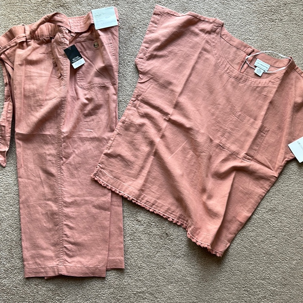 Liz crop pants/top